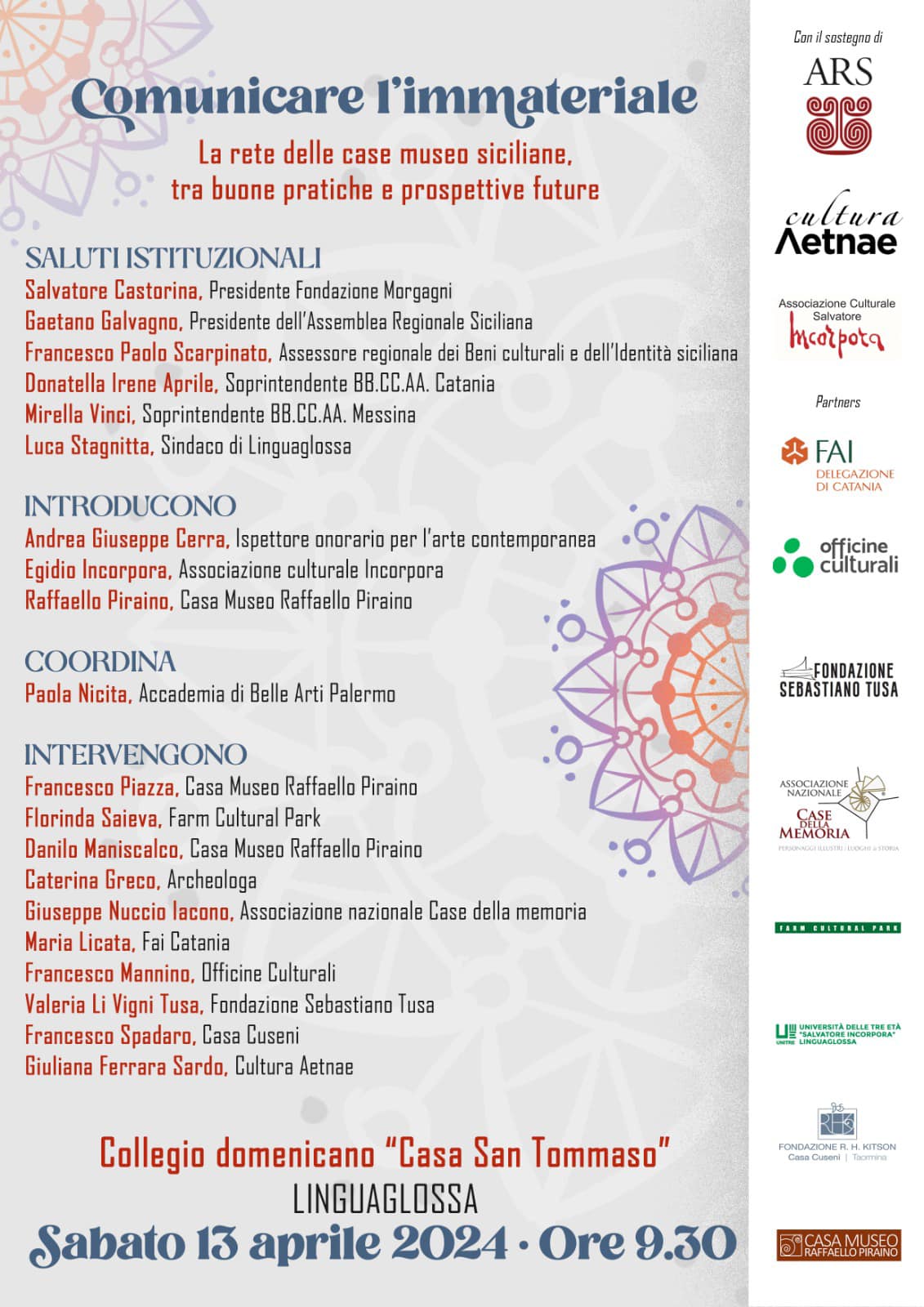 CASE MUSEO SICILIANE- CONVEGNO A LINGUAGLOSSA