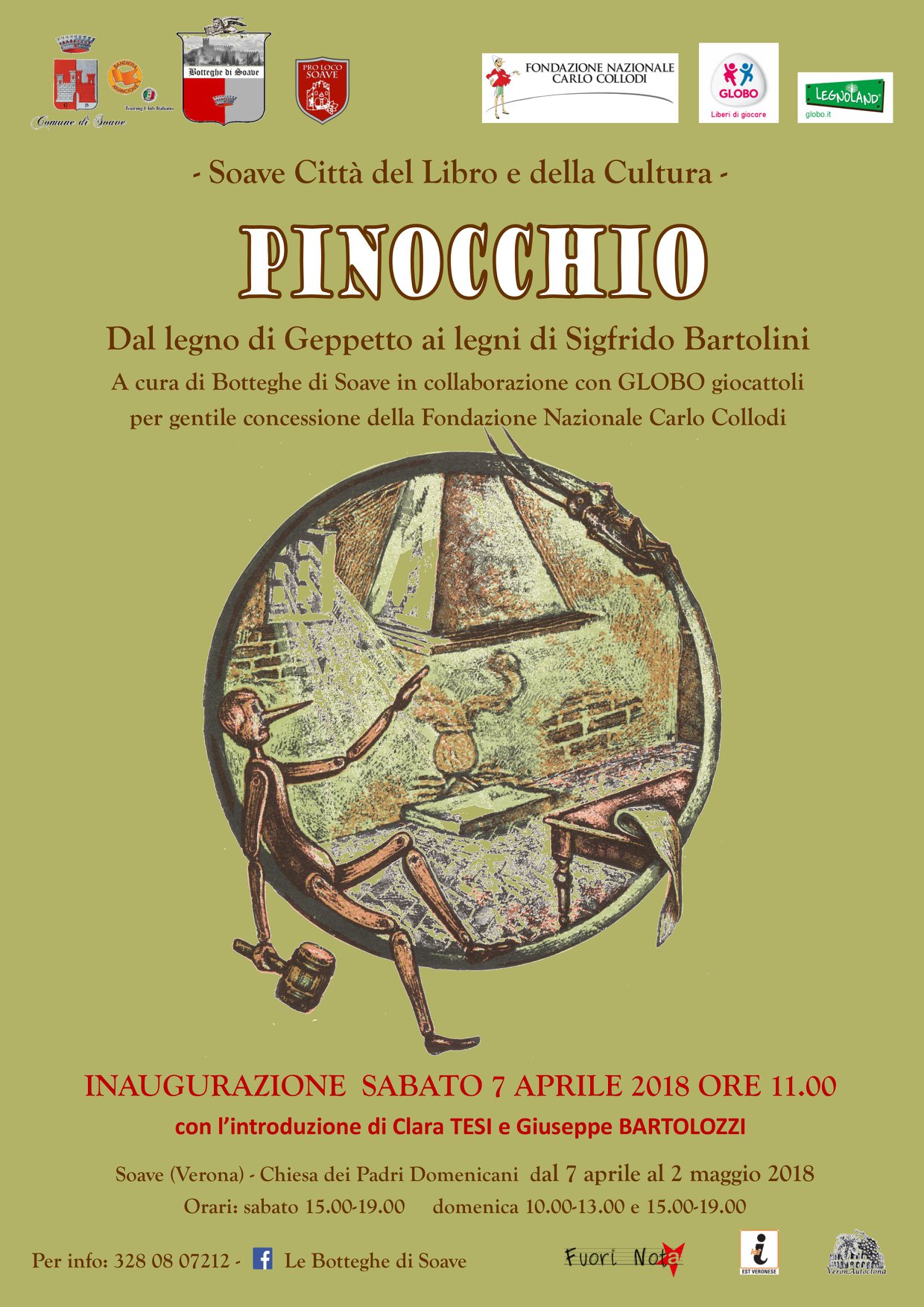 Pinocchio mostra a Soave