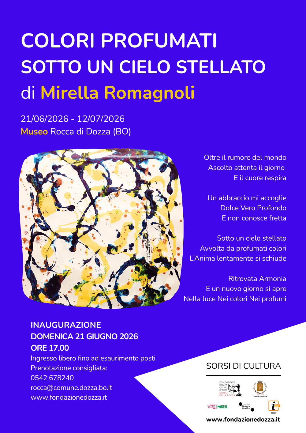 Locandina mostra Mirella Romagnoli