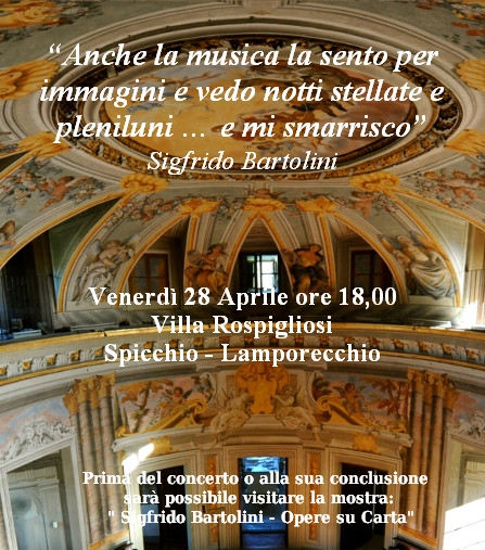 Concerto per Sigfrido Bartolini a Villa Rospigliosi