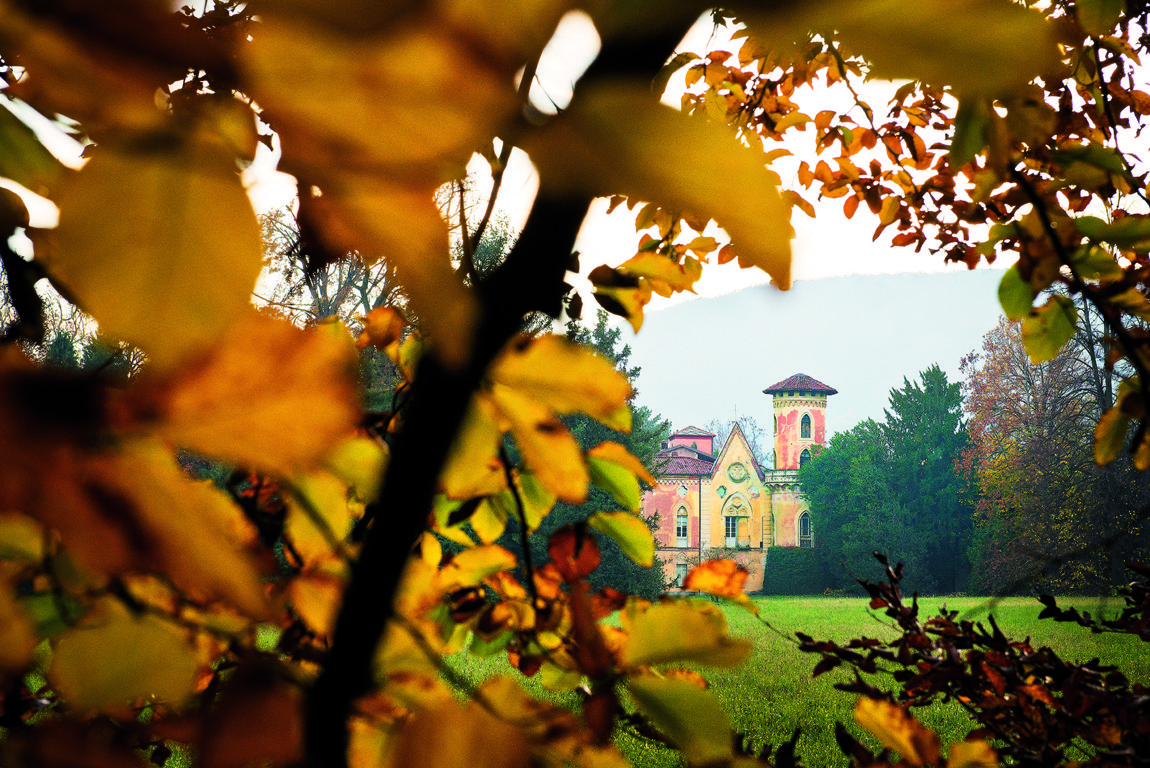 Il parco vista dal prato cetrale