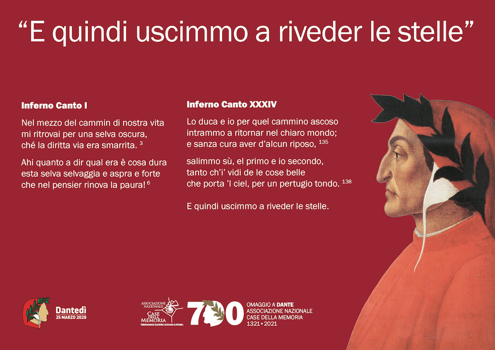 Omaggio a DANTE Associazione Nazionale Case della memoria 1321 2021