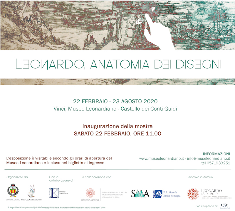 mostra Leonardo anatomia dei disegni INVITO 