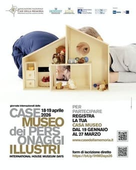 ANCDM locandina Giornate delle Case dei personaggi illustri 2026 Thumb