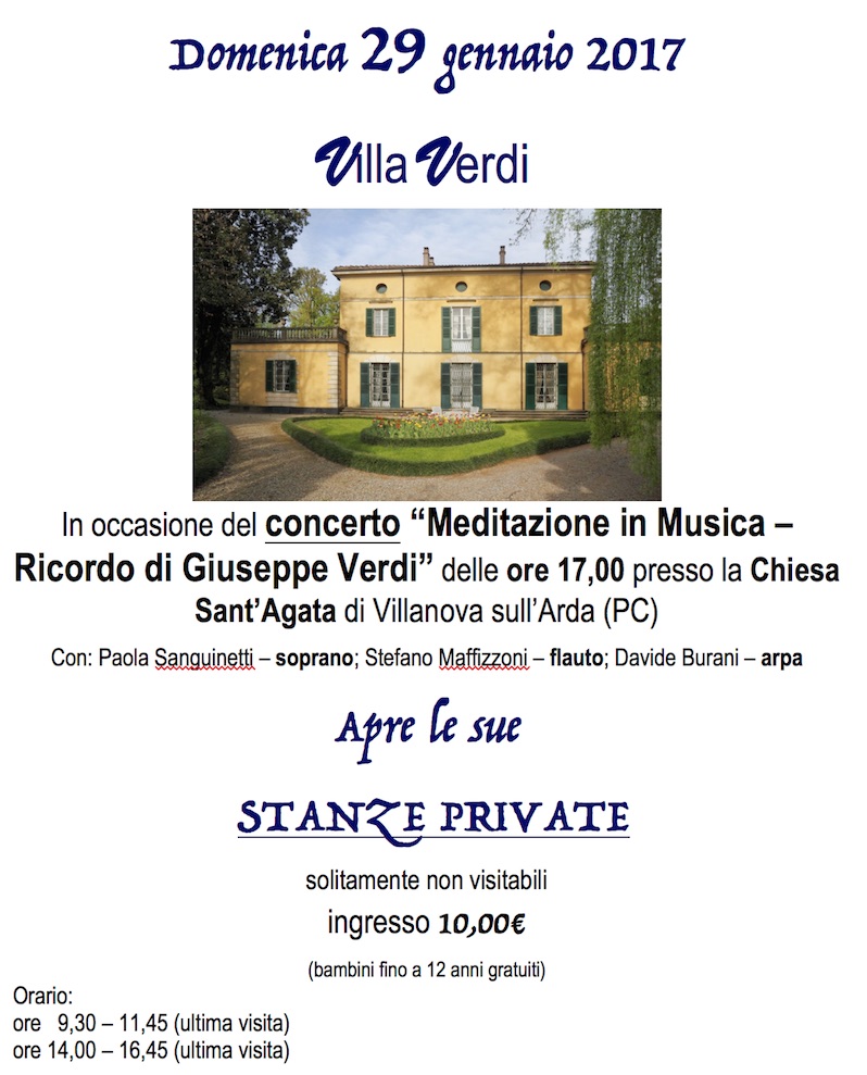 villa verdi stanze private