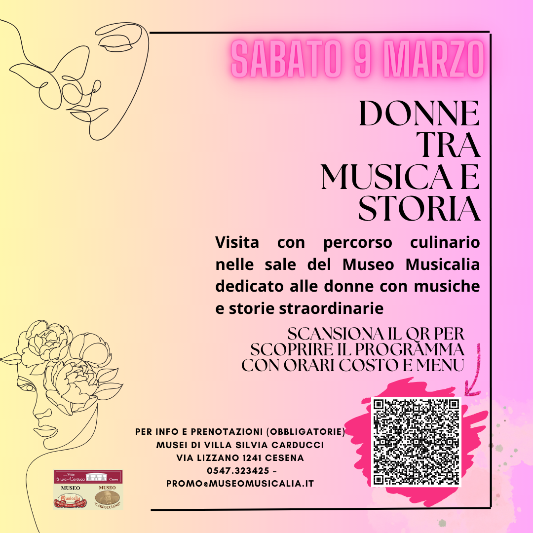 locandina donna tra musica e storia