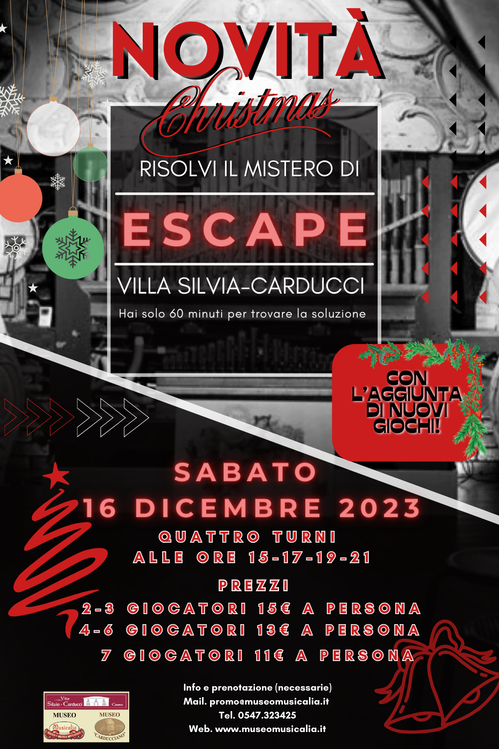 locandina escape dicembre 2023